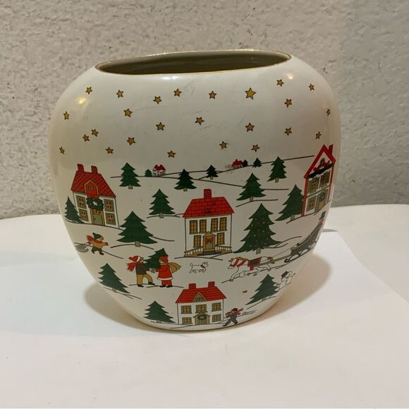 Jamestown china  Vase The Joy of Christmas Pattern - Picture 1 of 12